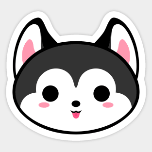 Cute Husky Dog Sticker